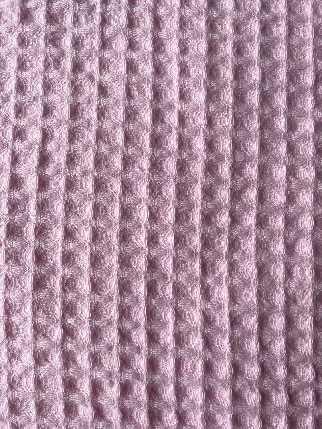 Вафельный детский халат розовый